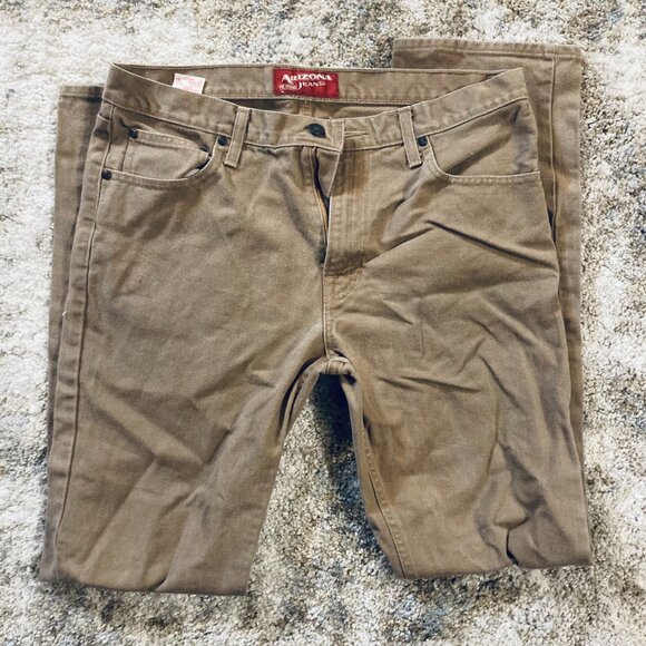 Mens Khaki Arizona Pants - Picture 1 of 4